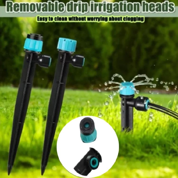 10Pcs Rotatable Sprinkler With Stake Nozzle Watering Garden Tube Sprayer Atomizer Irrigation Landscape Maintenance