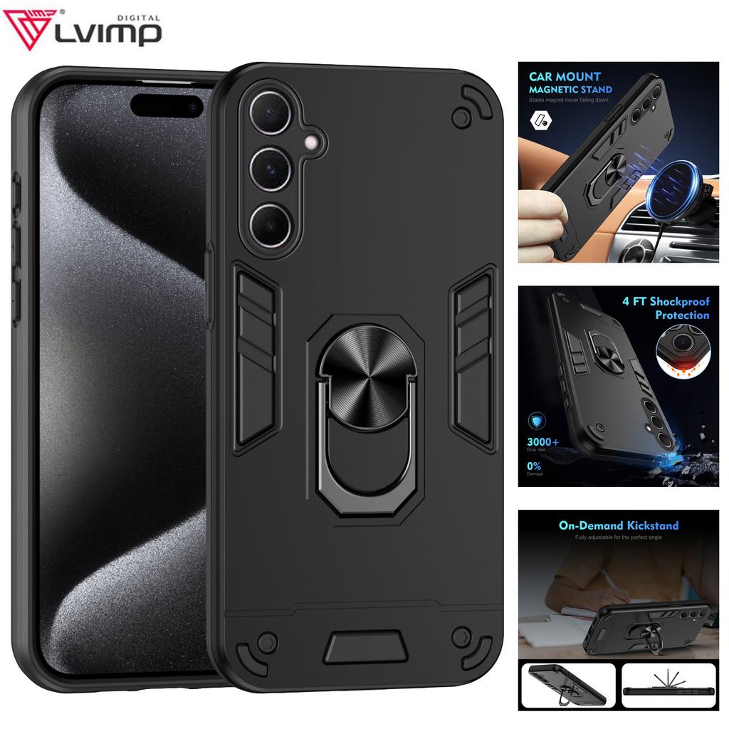 Magnetic Ring Stand Funda For Samsung Galaxy A17 A07 A06 A56 A26 A36 A16 A55 A35 A25 A15 A05 A05S A54 A34 A24 Armor Case Cover
