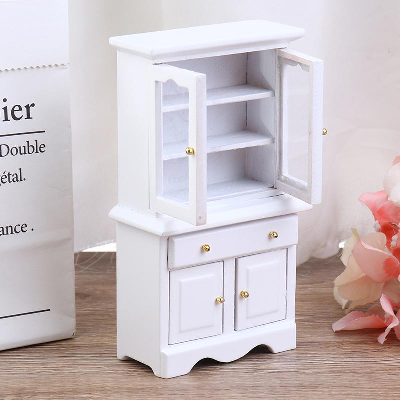 1/12 Puppenhaus Miniaturmöbel Multifunktions Holzschrank Bücherregal Modell Spielzeug