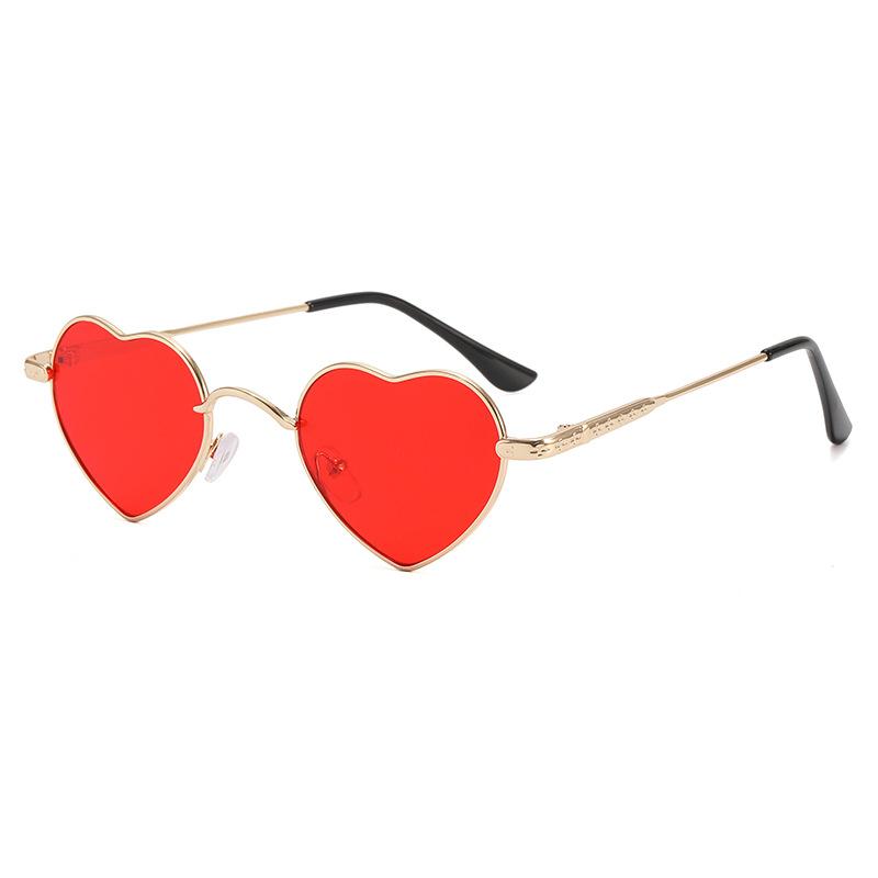 Fashion Stylish Sunglasses For Men Heart Shape Uv400 Protection Outdoor Sun Glasses Seaside Travelling Women Sunglass