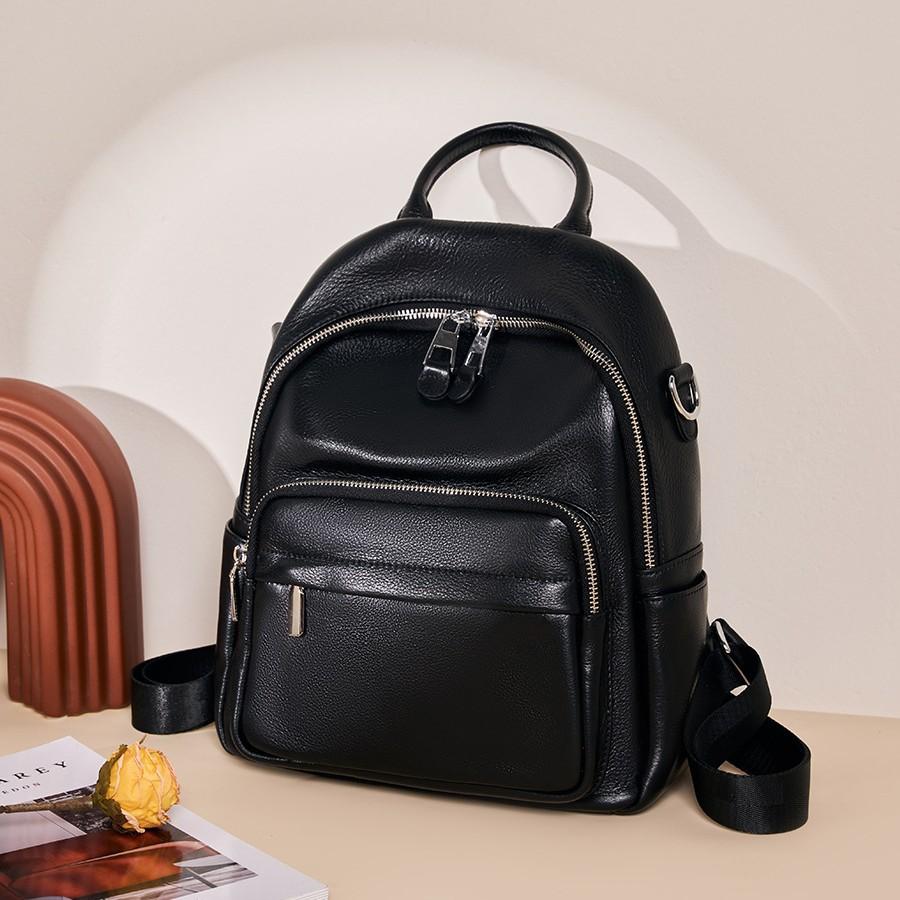 Large Capacity Commuter Women's Bag 2025 New Versatile Backpack Top Layer Cowhide Soft Leather Travel Backpack Genuine Leather Women's Bag