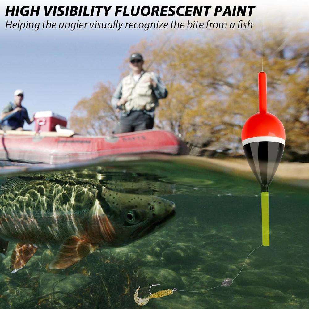 FTK 5pcs Fishing Float Slip Bobber 2g/4g/6g Balsa Wood Fishing Floats Buoys For Crappie Bass Carp Freshwater Slip Bobbers