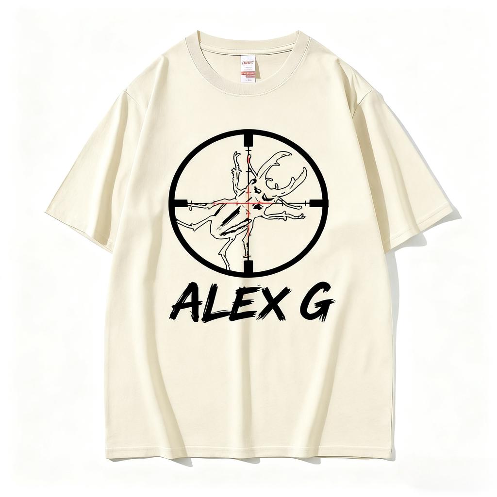 Unisex Clothing 100Cotton Tshirt Alex G Funny Meme Print American Singer Leisure Streetwear Hipster Fashionable Shir