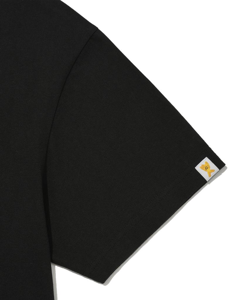 WACKY WILLY Kiki'S Island Graphic Short Sleeve T-Shirt Black