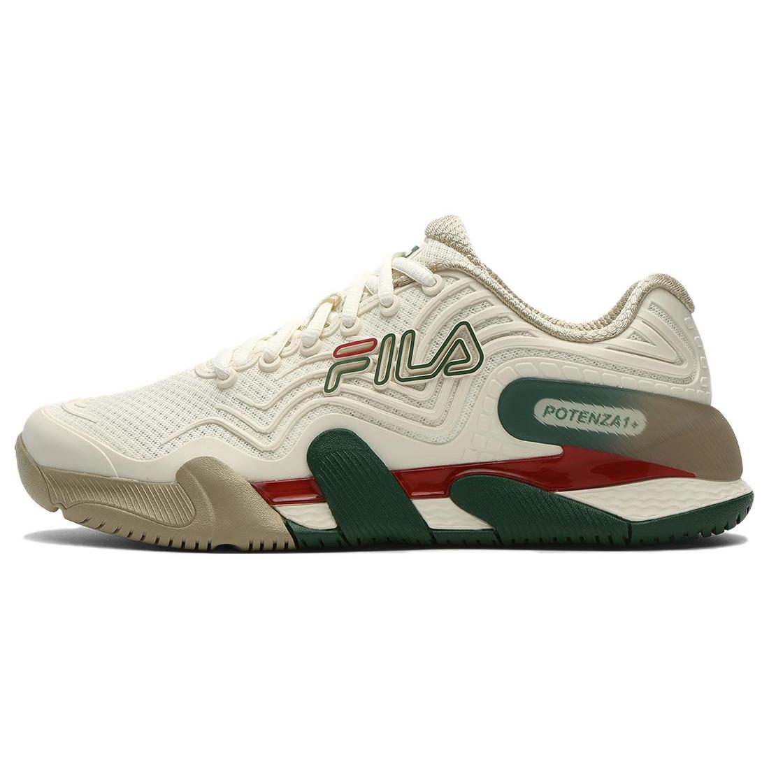 FILA POTENZA 1 Comfortable Abrasion Resistant Breathable Low top Tennis Shoes Men s Beige A12M341503FPT 42