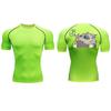 Men's Compression Shirt Sweat-Resistant Short Sleeve Quick Dry Gym Workout Stretchy Quick-Drying Moisture-Wicking Sweat Absorbing Tight Fit Top