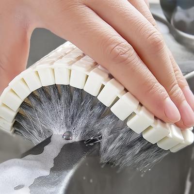 1 Cleaning Brush, Multifunctional and Bendable Cleaning Supplies, Kitchen Corner Free Floor Cleaning Brush, Kitchen Supplies