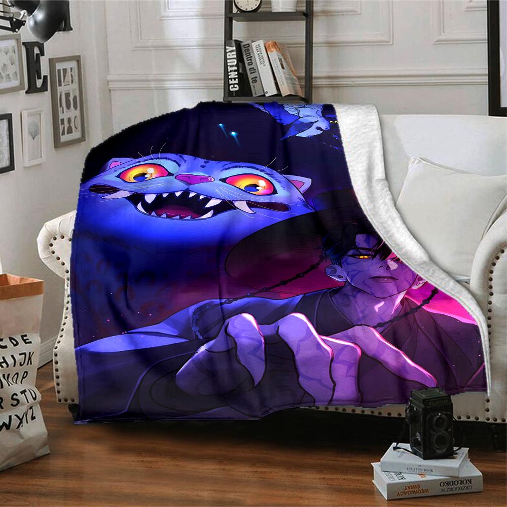1pc KPop Demon Hunters24 Blanket, Gift, for Men and Women, Soft Blanket, Good for Sofa Bed Couch Travel, Lightweight Flannel Blanket