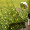 Idyllic Mountains Meadow Modern Printed Tulle Curtains for Bedroom Balcony Window Decor Creative Fashion Home Sheer Curtain