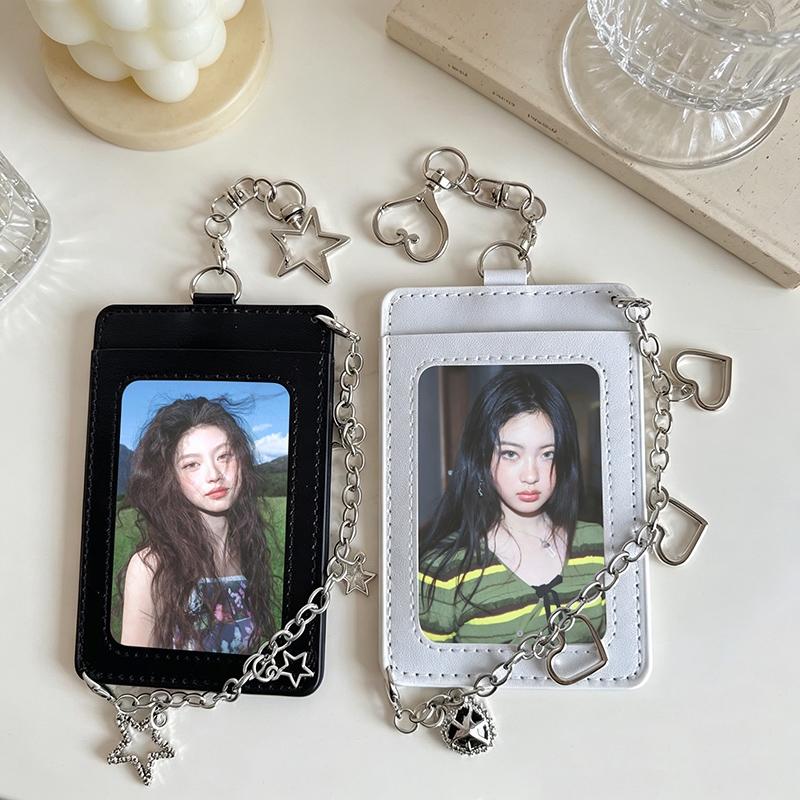 Photo Card Holder Kpop Idol Photo Protector Cover Vreative Keychain Photocard Binder Bag Pendant Blinders Photocard