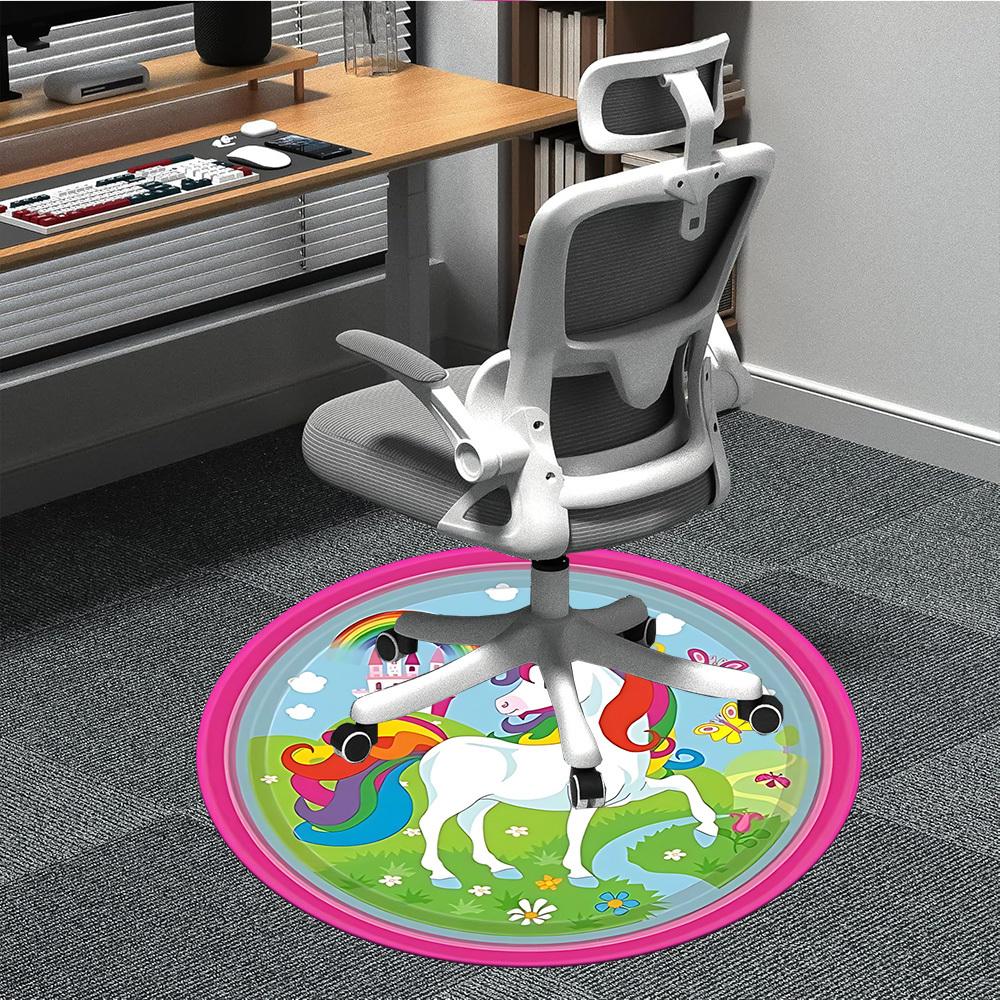 

1pc Unicorn Fantasy Chair Carpet for Office, Non-slip, Soft and Durable Office Rug for Decoration, Perfect for Office yy251229165 80cm by 80cm