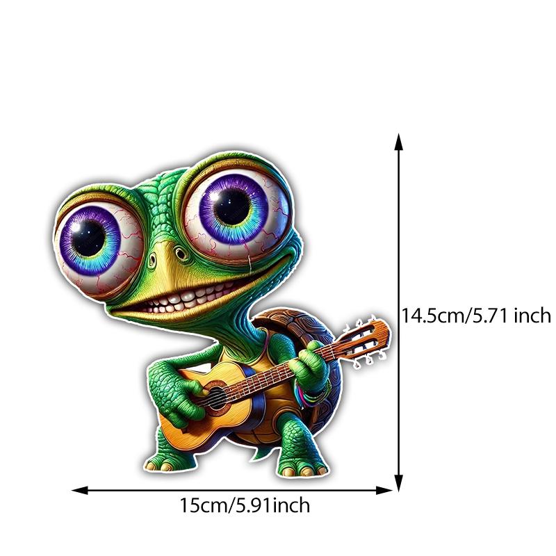 

Whimsical Turtle Car Sticker Vinyl Decal Waterproof Rear Window Motorcycle Camper Bumper Truck Laptop Decoration TM303 B-15cm Longest Side