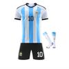 Kids Sportswear ANUTETOUNI® Argentina Messi Football Jersey Set #10 Polyester White/Blue