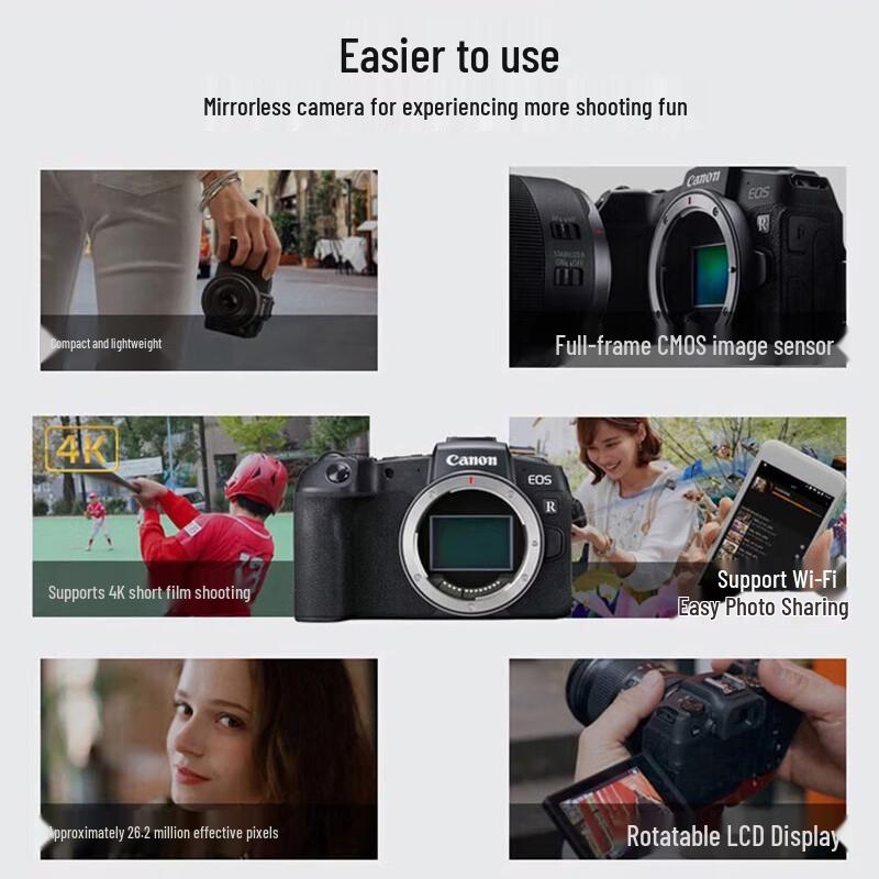 Canon EOS RP Full-Frame Mirrorless Camera with RF 28mm F2.8 STM Lens (CN version)