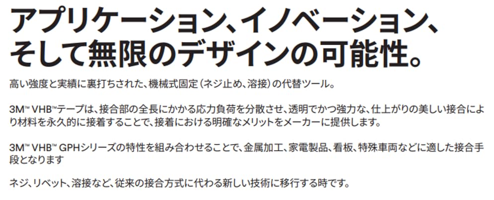 3M VHB Tape for Metals and Plastics 50mm Width X Super Strong Tape Thickness GPH-110GF 1.5M Double-sided 1.1mm