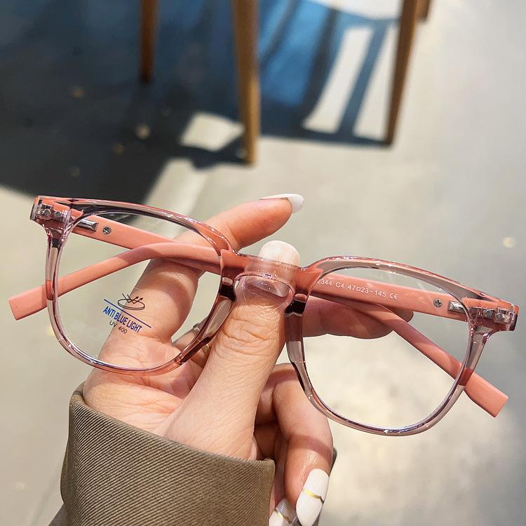 Fashion Clear Green Square Blue Light Filter Reading Glasses Women Men TE90 Rivets Eye Protection Computer Presbyopia Eyeglasses