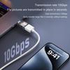 Type-C to USB A Converter with Light Support 120W Charging 10Gbps Data Transfer USB C Extender Clear Shell OTG Adapter