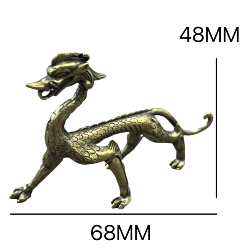 1PCS Antique Brass Eagle Crane Statue Small Ornaments Vintage Brass Animal Figurines Crafts Desk Home Decor Accessories Gifts