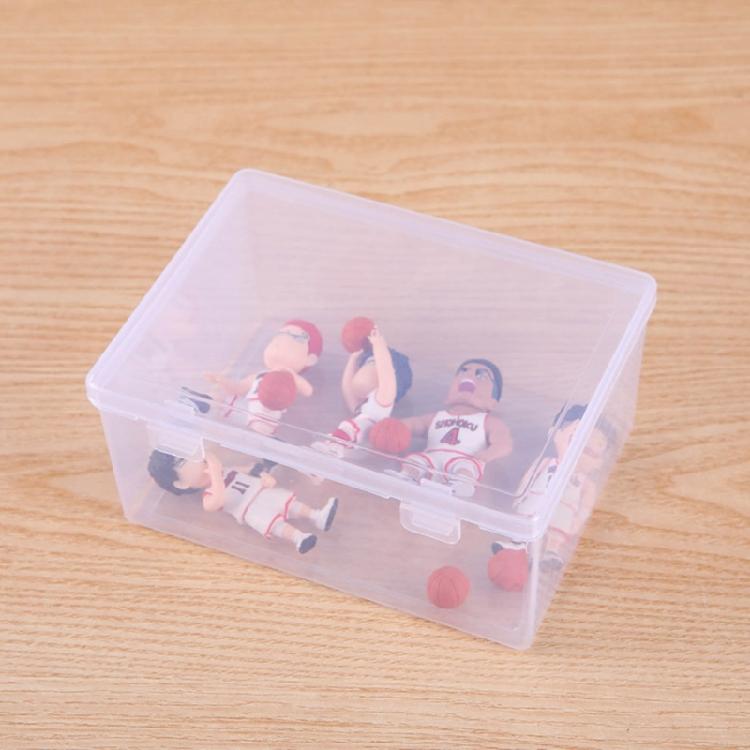 קופסת אחסון שקופה פרקטית מארגני אחסון מפלסטיק שקוף עם מכסה מתנה
