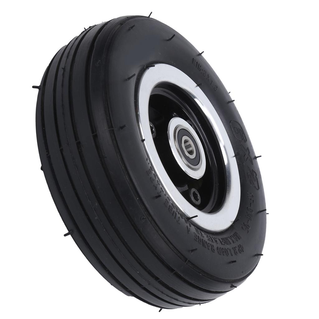 6 Inch Solid Tire 6 X 2 Wheel Rim and Tires Set with Alloy Rims for Electric Scooter Accessories