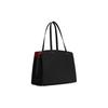 COACH Leather Shoulder Bag Large Women's Black C4077-IMF2L
