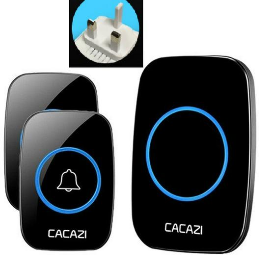 A10 Wireless Long-Range Home Doorbell with Multiple Call Bells and Elderly Pager, Compatible with EU, US, and UK Standards.