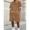 Spring 2026 New Peris 3D Printed Men's Casual Set, Urban Street Casual Men's Top And Casual Versatile Shorts 2XS-6XL