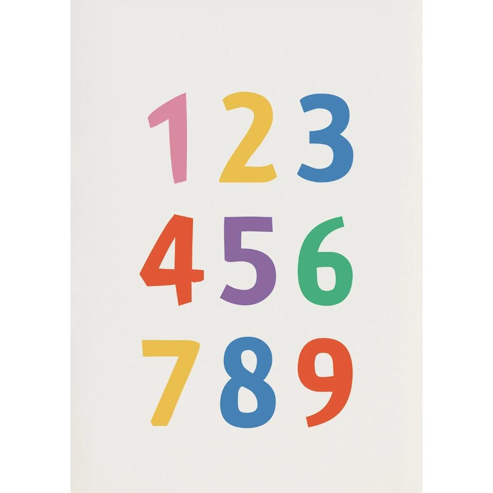 Hebrew Letters Alphabet Jewish Number Day Time Wall Art Canvas Painting Nordic Posters and Prints Wall Pictures Kids Room Decor