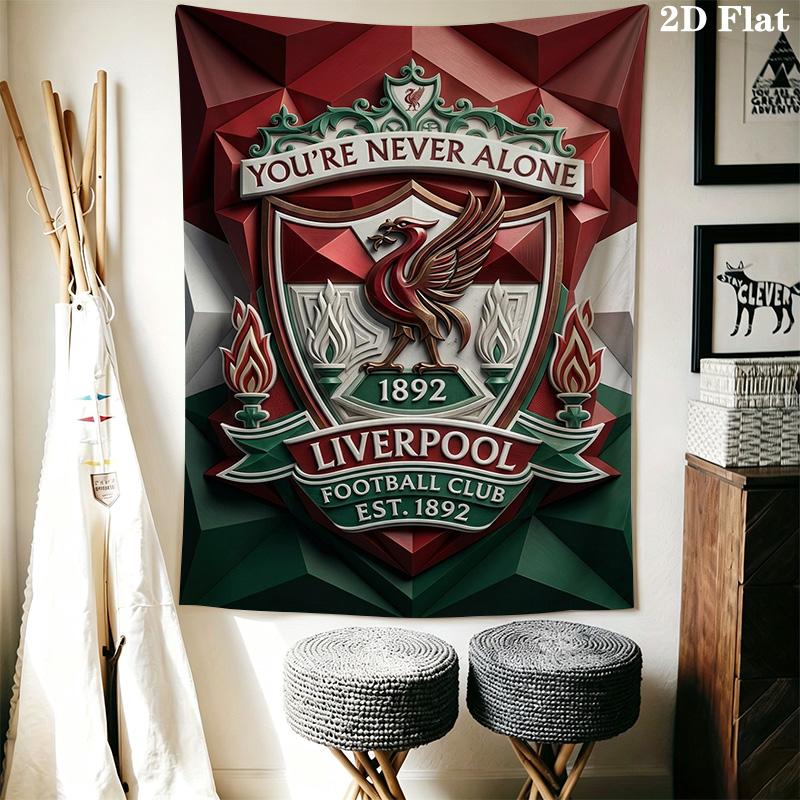 Never Alone Liverpool Fc Crest Threepiece Set 1 Duvet Cover 2 Pillowcase Without Core Christmas Birthday Gift Bedding Set