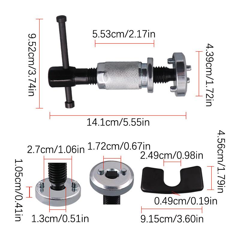 

3 шт./компл. автомобильный колесный цилиндр дисковый тормозной суппорт сепаратор замена поршня перемотка разборка ремонт ручные наборы инструментов чёрный