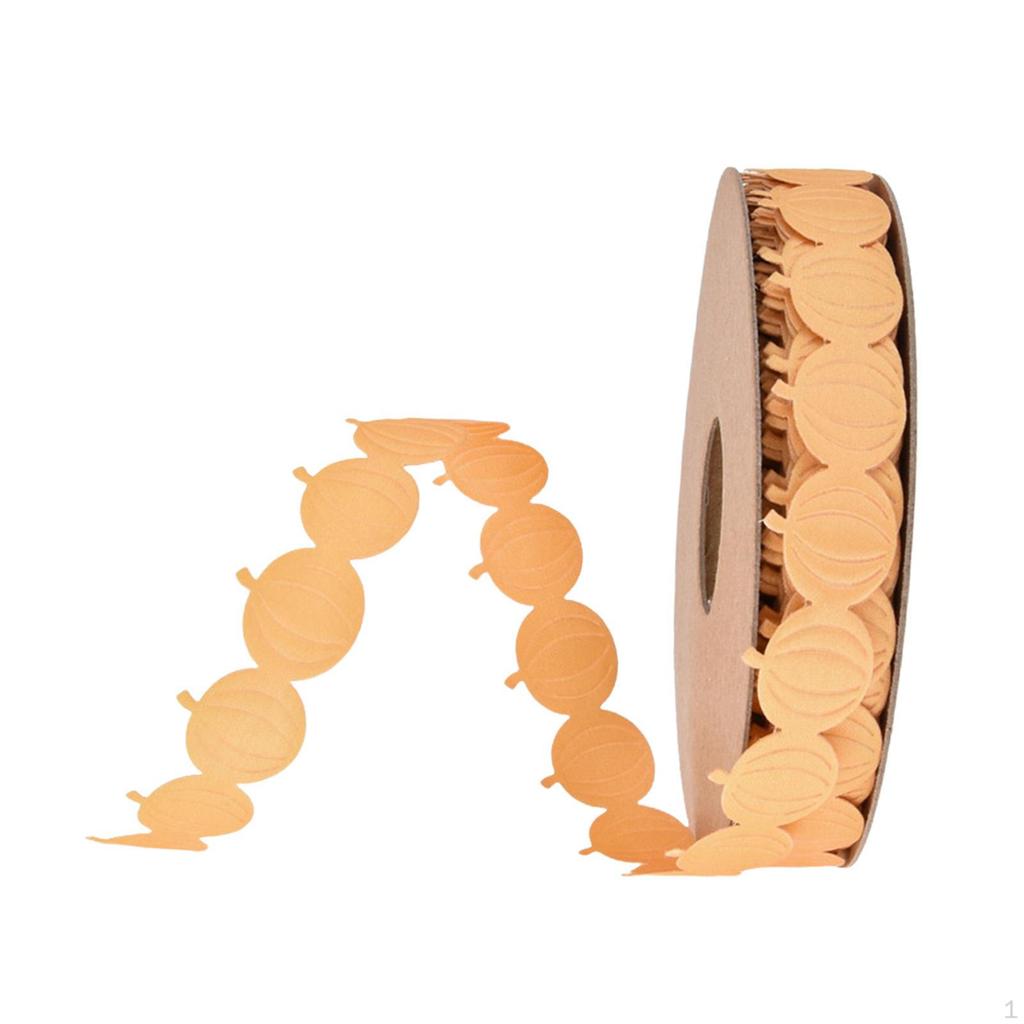 Pumpkin Ribbons Autumn Ribbon DIY Crafts Decoration Sewing Halloween for Bouquet