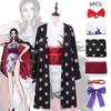 The Piece King Ghost Island Chapter Dark Pattern Robin Kimono Cos Costume Anime Anime Nicole Robin Cosplay Costume