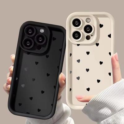 Funda de Silicona Líquida Para Xiaomi Redmi 13 4G Fundas Redmi Note 14 13 12 Pro Plus 5G 12S 12 11S 11 13C Corazón de Amor Funda Protectora contra Golpes
