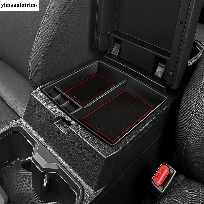 Car Central Control Armrest Storage Box Organizer Stowing Tidying Holder Tray Interior Accessories For Toyota Tacoma 2024 2025