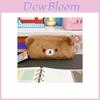Rilakkuma Pencil Case Plush Material Cute Minimalist Storage For Students