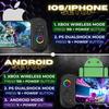 Mobile Gaming Controller with Hall Effect Joystick & RGB, for iPhone/Android/iPad/Tablet, Cloud Gaming & Remote Play