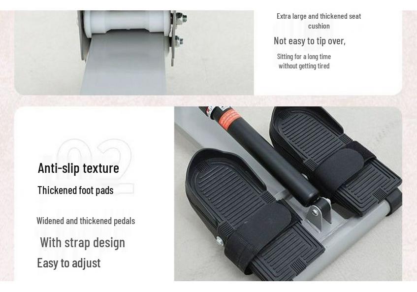 Magnetic Rowing Machine: Hydraulic, Water & Air Resistance Leg Strength Trainer for Family Fitness