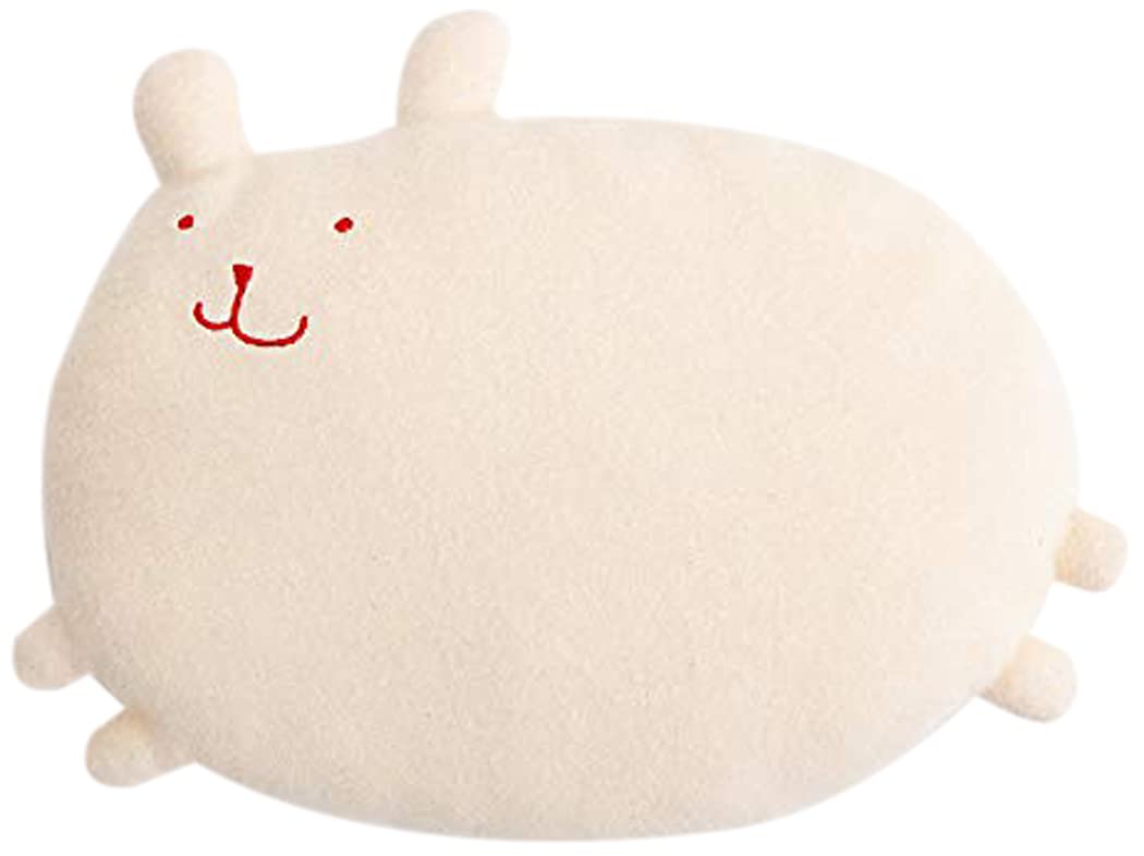 

Y-1051 pompkins BABY 100% Organic Cotton Cuddle Pillow [Rabbit, Bear, and Dog Series] Made in Japan (Rabbit (Natural))