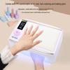 Rechargeable 380W Nail Lamp with Hand Rest for Two-Hand Nail Art