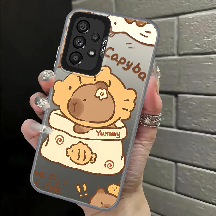 

Phone Cover Case for Samsung Galaxy A15 A16 A21s A23 A17 A20s A34 A35 A13 A14 A26 A12 A24 A25 A31 Cute Capybara Galaxy A16
