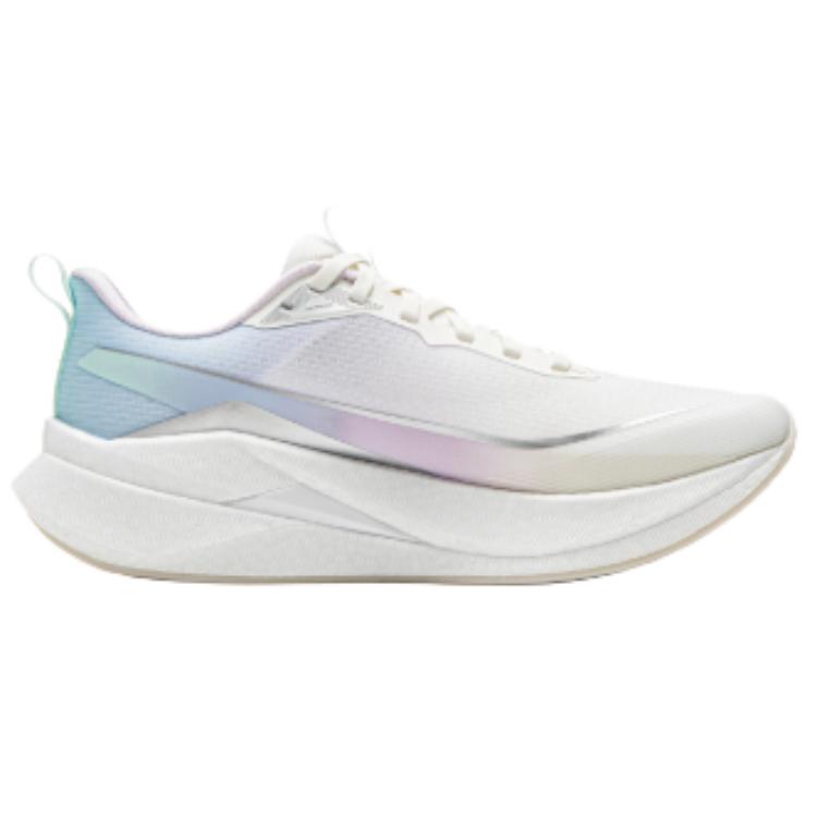 Li Ning Red Hare 9 PRO Tekstylne Odblaskowe Sprężyste Niskie Buty do Biegania Damskie Białe ARPW002-14