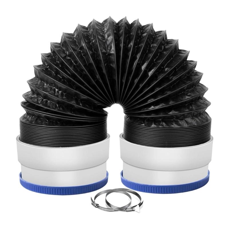 Upgrades 6 Layer Aluminum Dryer Vent Hose Incorporating Reinforced Steel Wire PVC Coating for Enhances Tear Resistance