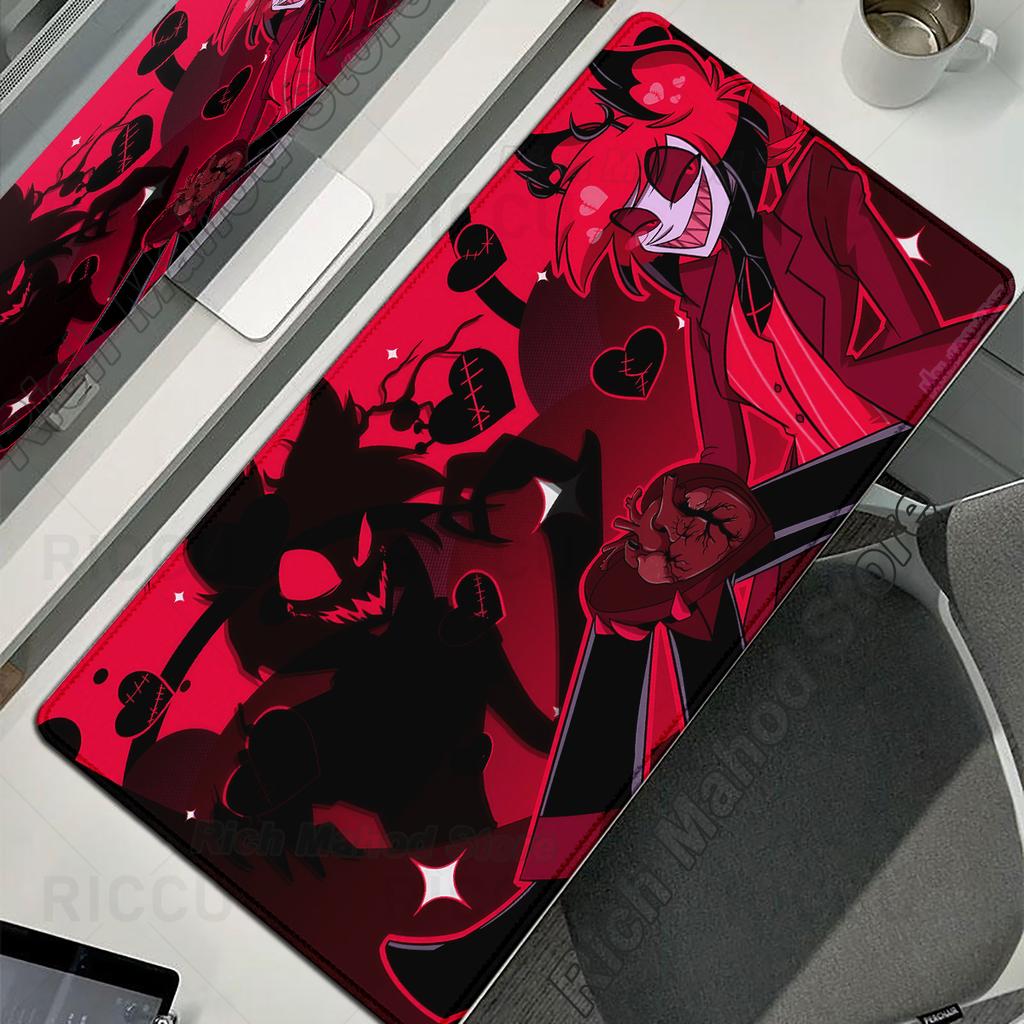 Podkładka pod mysz Anime Hazbin Hotel Podkładka pod mysz Antypoślizgowa Guma Duża Podkładka na biurko Akcesoria komputerowe Podkładka pod klawiaturę Gracz PC XXL Mata do gry Dywan