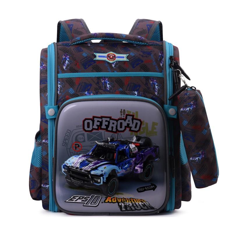 Kids School Backpack Ages 5-8 37cm Cartoon Butterfly Soccer Design Breathable Durable With Ergonomic Curved Straps