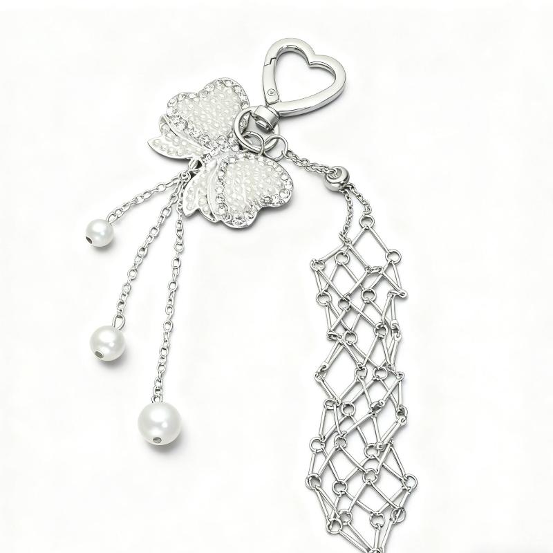 Stainless Steel Net Pocket Lipstick Bag Keychain Portable Makeup Pouch Lip Balm Bag Key Chain Holder Lipsticks Protective Cover