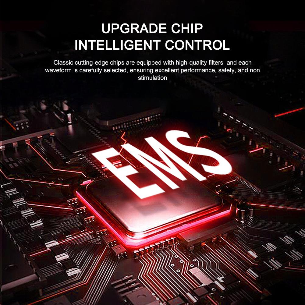 EMS Abdominal Muscle Stimulater USB Charging Electric Weight Loss Stickers Portable 6 Modes 10 Gears for Abdomen Arm Hip Leg