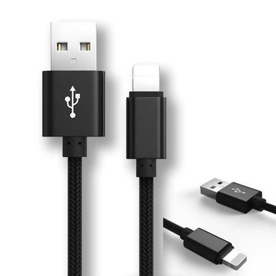 3A Fast Cable 1M Charger For iPhone 13/12/11/Pro/X/XR/XS/MAX/8/7/6 iPad iPod Braided Nylon Black