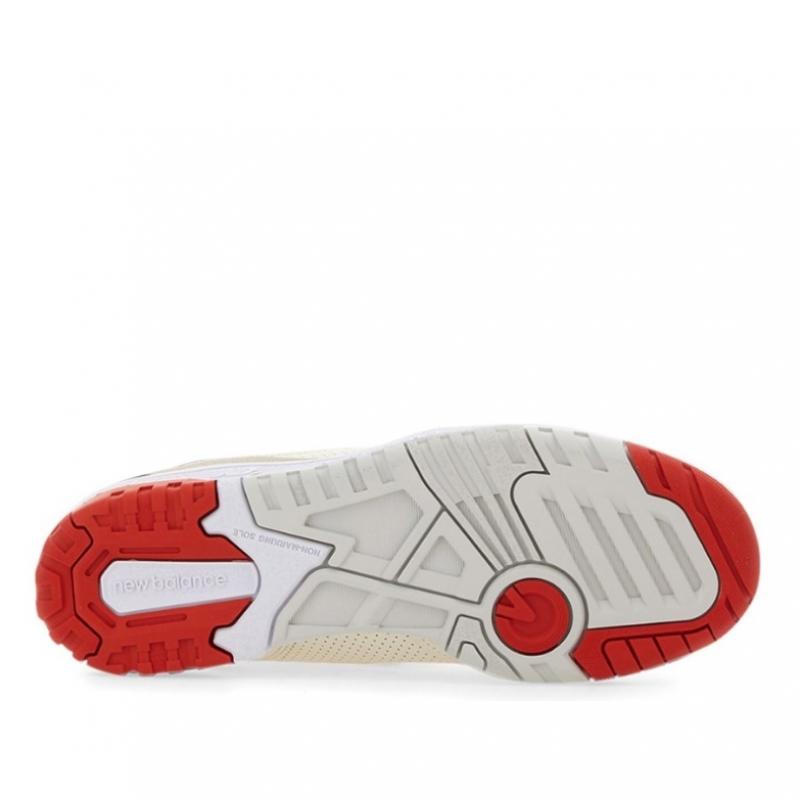 New Balance White Red 550 Sneakers Bb550vtb Seasalt