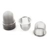 uxcell Tea Strainers, Stainless Steel, Silver Tone, Round Mesh, Restaurant Use, Pack of 8