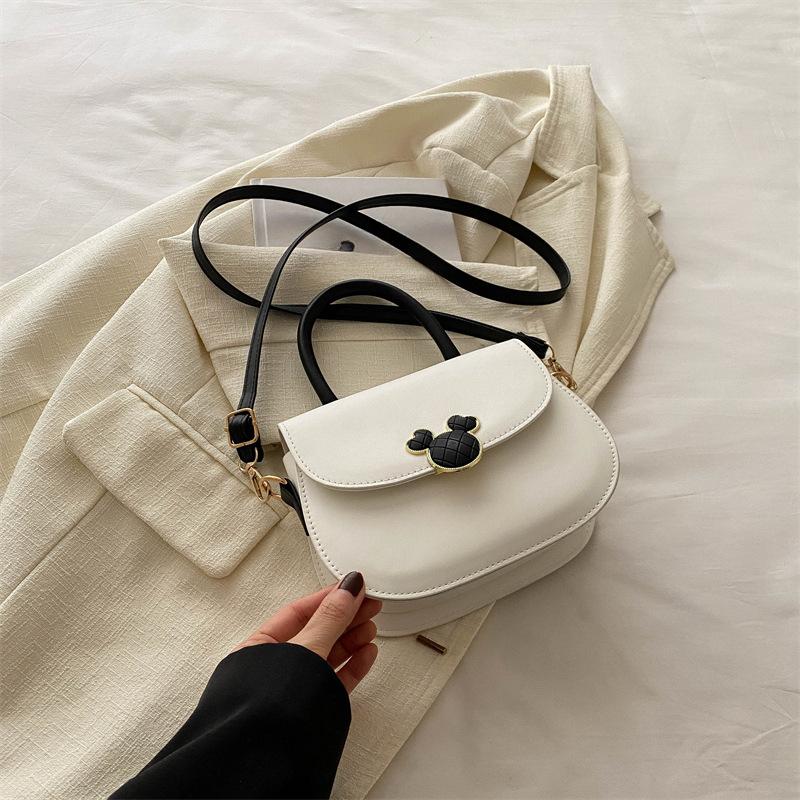 Retro Textured Small Bag for Women In Summer New Korean Style Fashionable Shoulder Bag Simple Hand Held Crossbody Saddle Bag